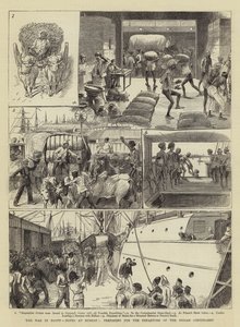 De Oorlog in Egypte, Aantekeningen in Bombay, voorbereiding voor het Vertrek van het Indiase Contingent